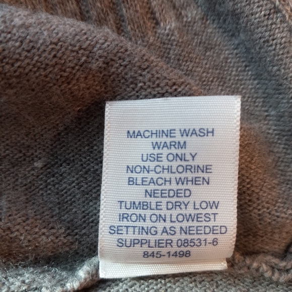 St John's Bay Women's Gray Ribbed Sweater High Low Hem Longer Size XL - Picture 7 of 15